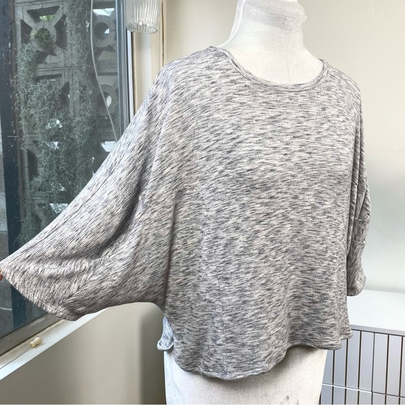 JOIE Sammi Sky Gray Short Sleeve Dolman Top Relaxed Luxe Tee, Sz M - Picture 5 of 10
